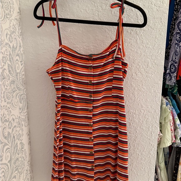 Topshop Stripe Button Down Minidress - Picture 2 of 3